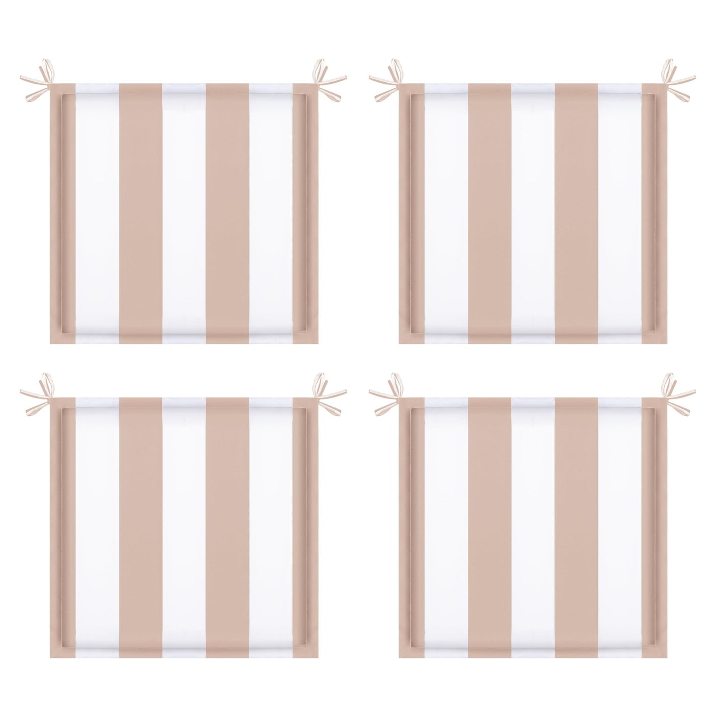 4PCS Outdoor Patio Seat Cushion Replacement with Ties