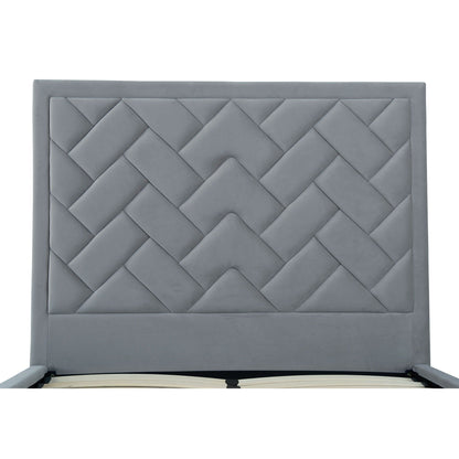 Crosby - Bed With Upholstered Headboard And Slats