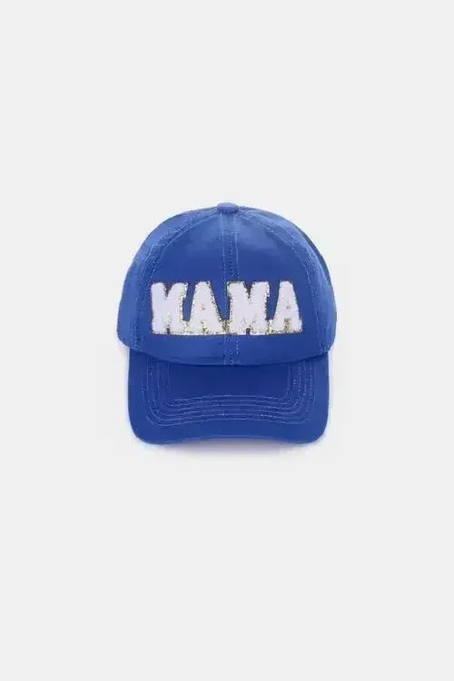 MAMA Chenille Patch Baseball Cap - Washed Cotton City Hat | Femstylo