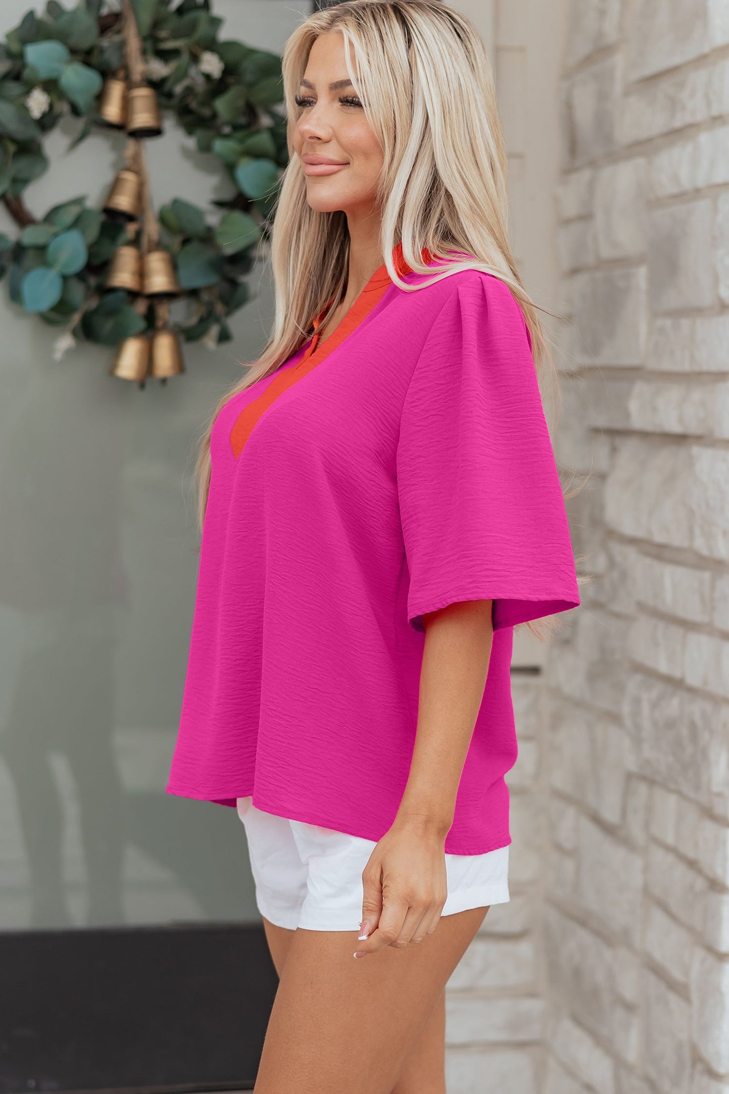 Chelsea Wide Short Sleeve Top