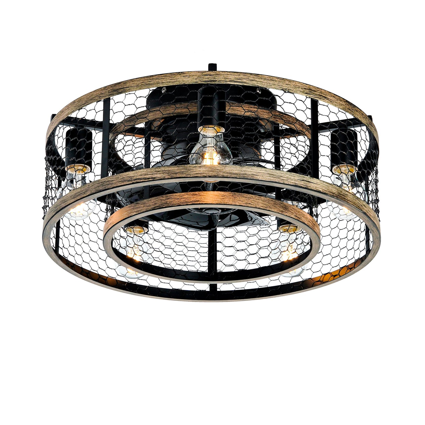 20'' Cage Ceiling Fan With Remote Control