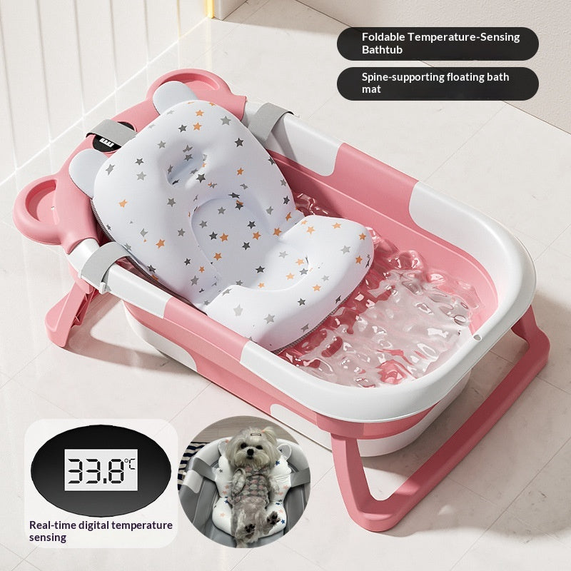 Foldable Pet Bath Tub For Cats & Small Dogs