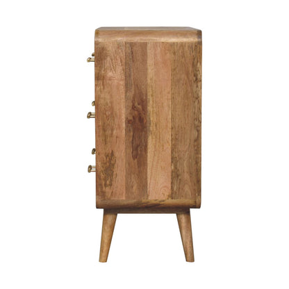 T-Bar Ridged Chest, 3-Drawers