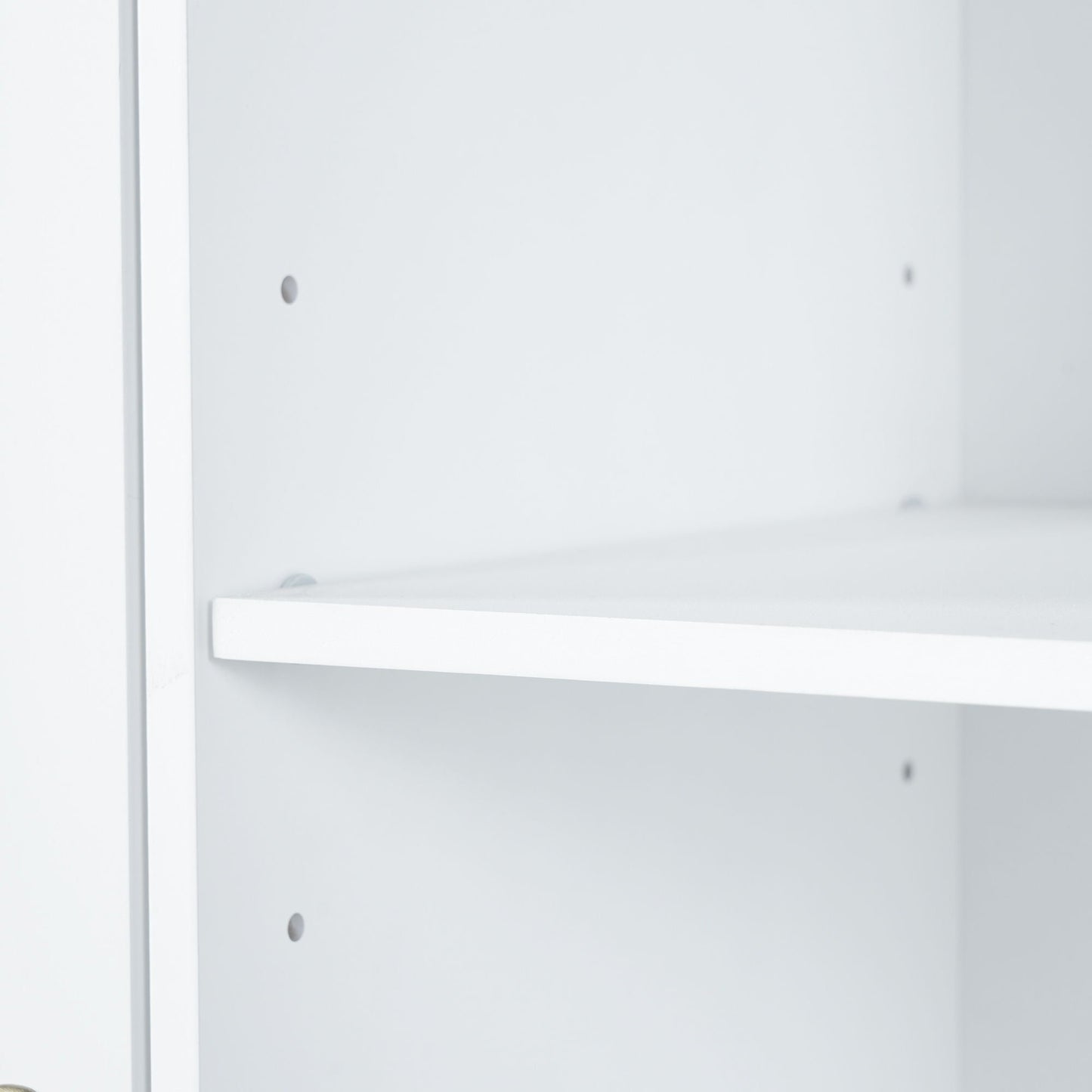 Freestanding Tall Storage Cabinet With 2 Tilt-Out Hampers