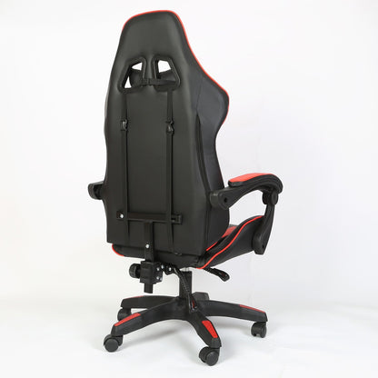 Gaming Racing Chair Height Adjustable Ergonomic PC Computer Chair E-Sports Gamer Office Task Swivel Chair w/ Headrest Lumbar Support Pillow 441lbs Wei