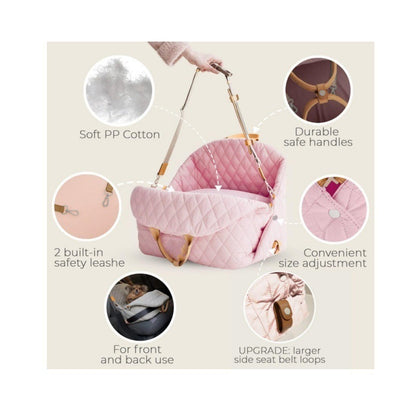 3-in-1 Cotton Multipurpose Pet Carrier & Car Seat.