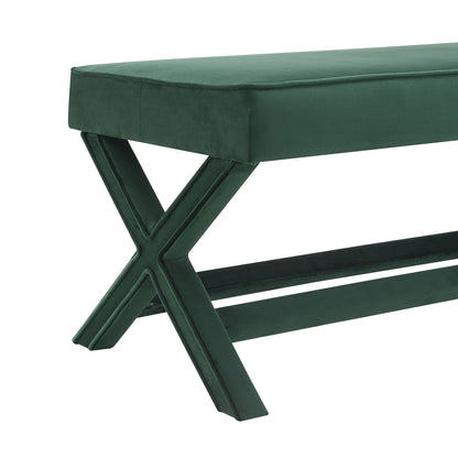 Comfort Double Bench Upholstered With X Crossed Legs