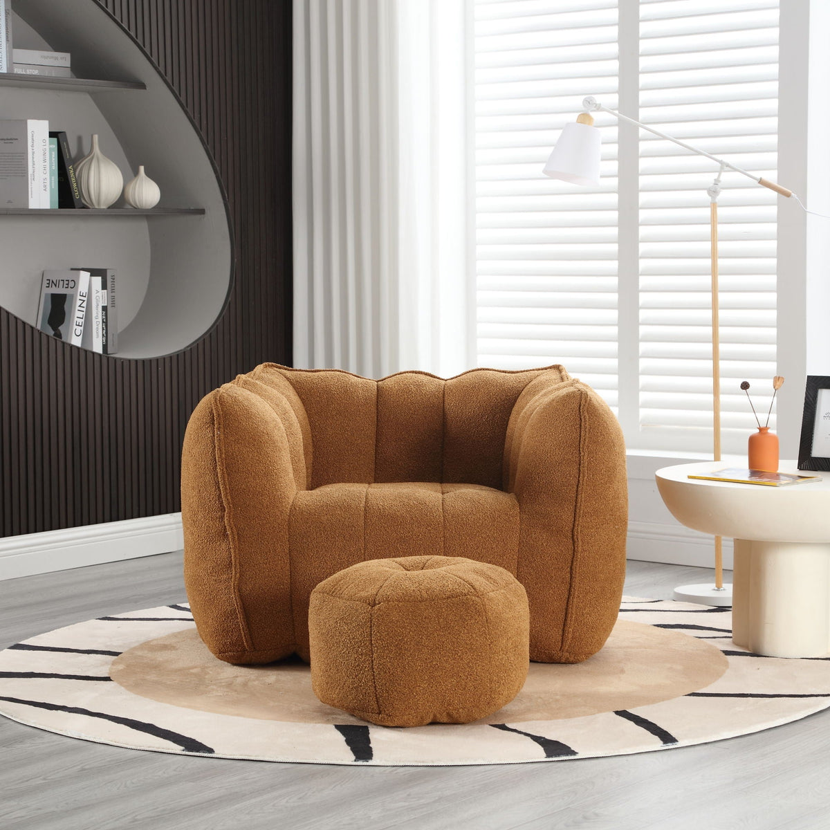 Soft Bean Bag Chair With High Resilient Foam