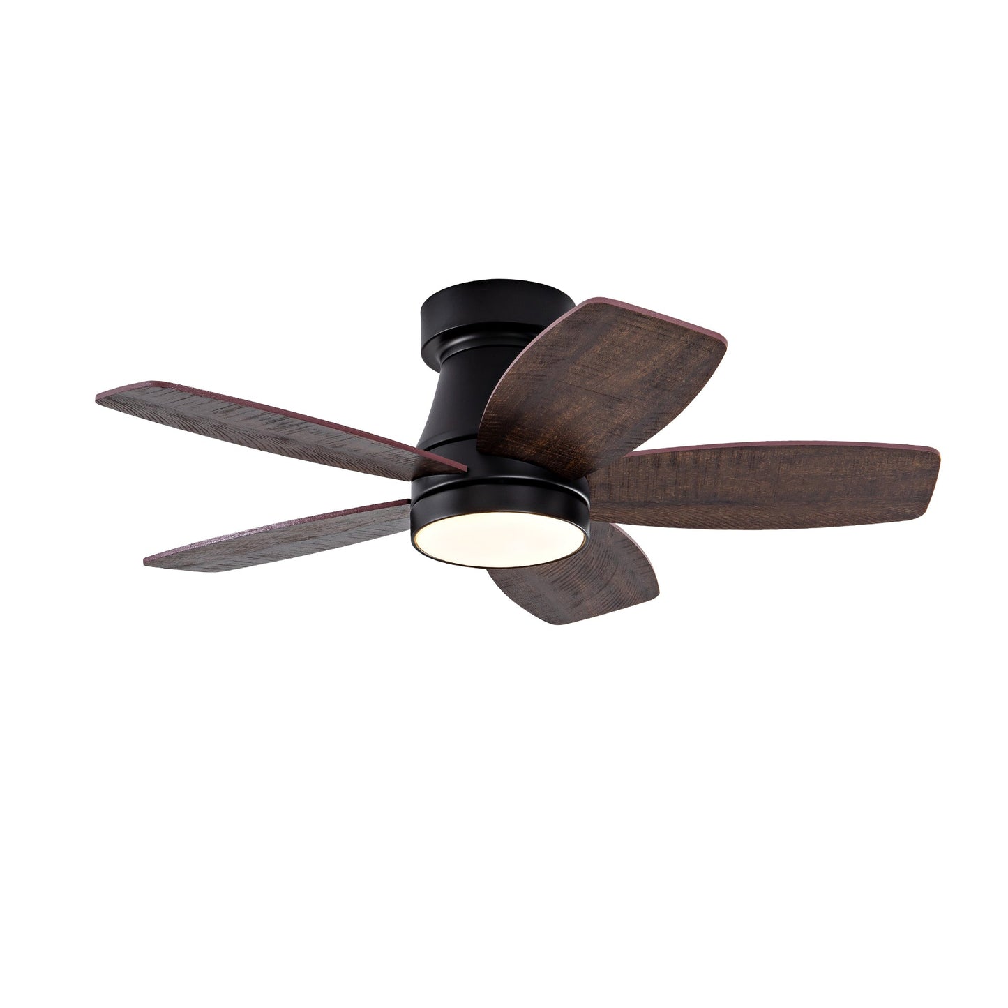 Ceiling Fans with Lights and Remote, 32 Inch Low Profile Ceiling Fan with Light, Flush Mount, Reversible, 3CCT, Dimmable