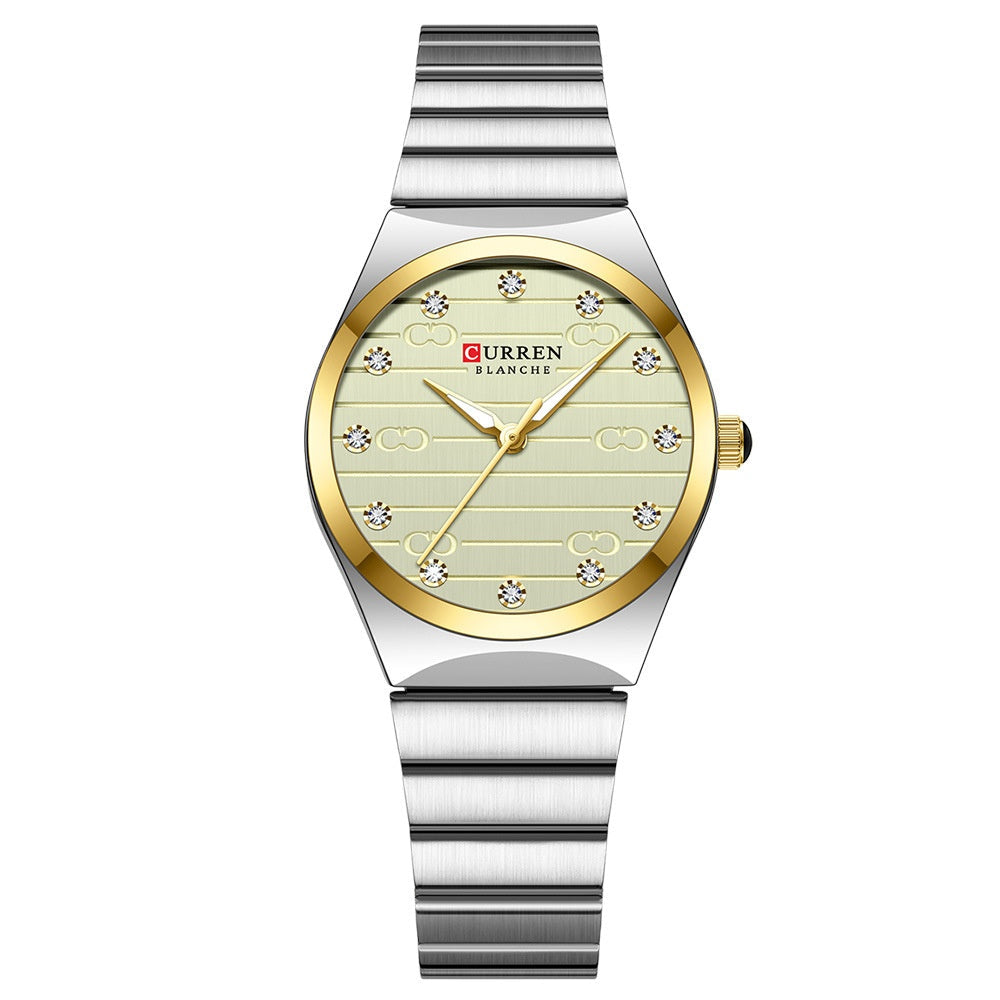 Womens Small Dial Mesh Strap Waterproof Watch
