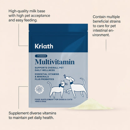 Kriath Nutritional Supplement For Dogs And Cats, A Gentle And Easily Absorbed Daily Nutritional Supplement For Pets
