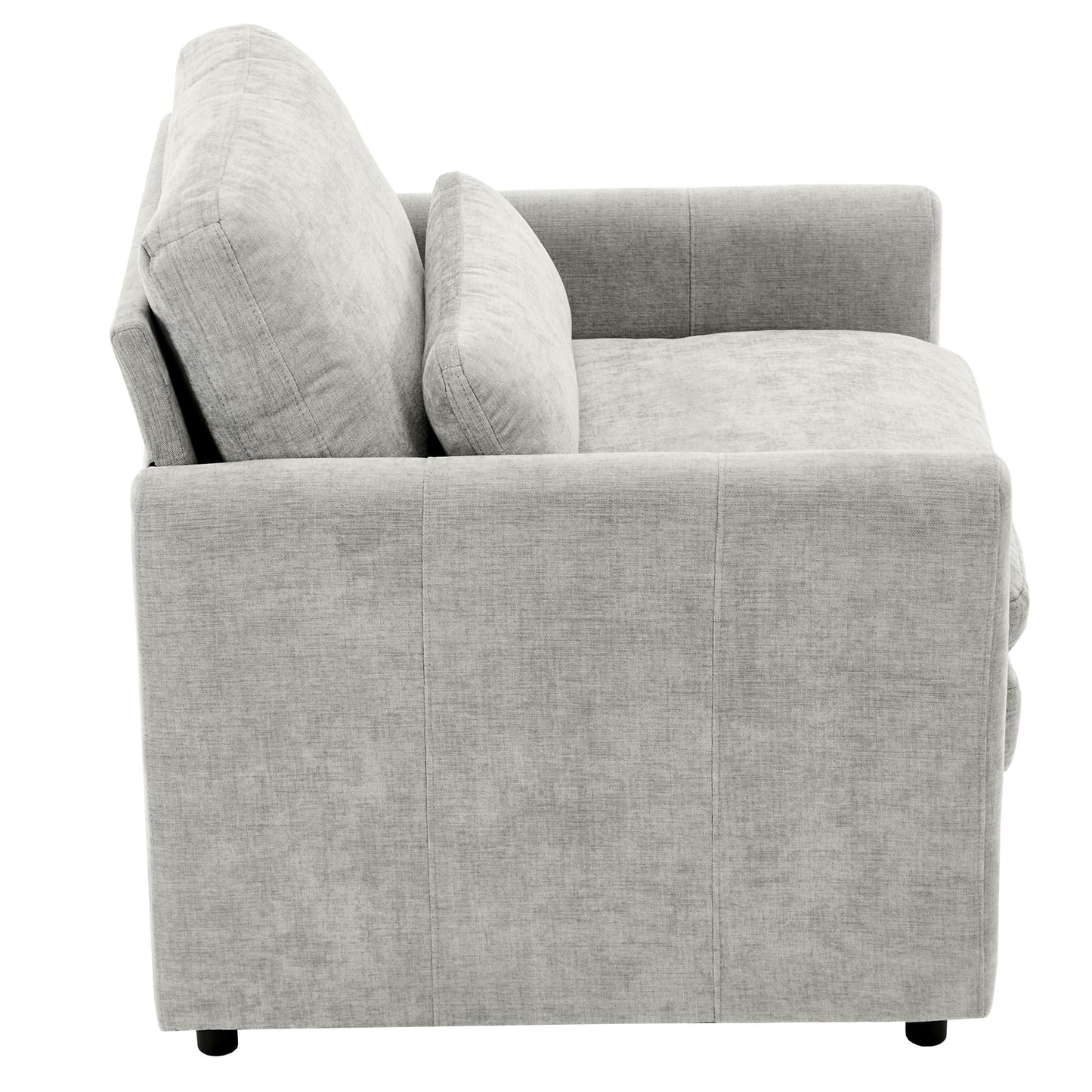 Cozy Upholstered Cushion Armchair For Living Room
