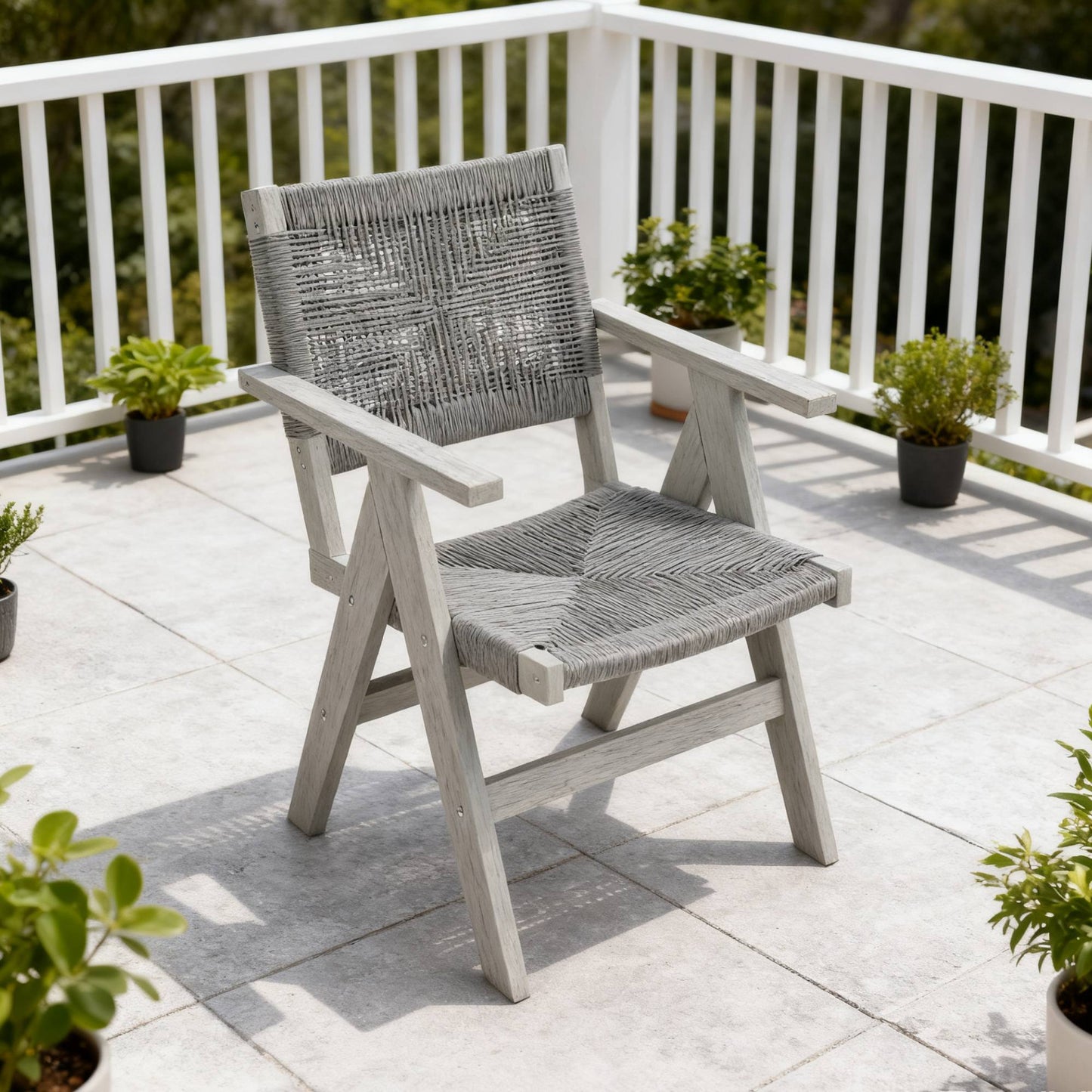 2 Piece HIPS All-Season Dining Chair Suitable For Garden Dinners & Versatile Outdoor Eating Spaces