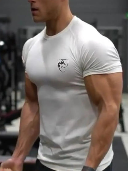 Men's Plus Size Round Neck Short Sleeve T-Shirt