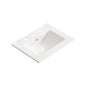 Vessel Sink With 3 Holes, Oval Design For Bathroom - Milk White
