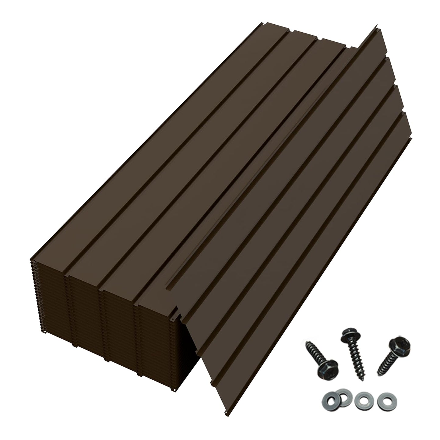 20 Pcs Metal Roofing Panels, Galvanized Steel, Waterproof, Heavy Duty