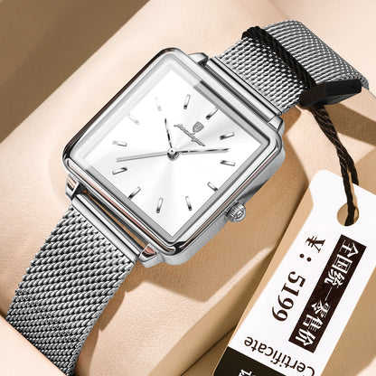 Womens Quartz Square Watch