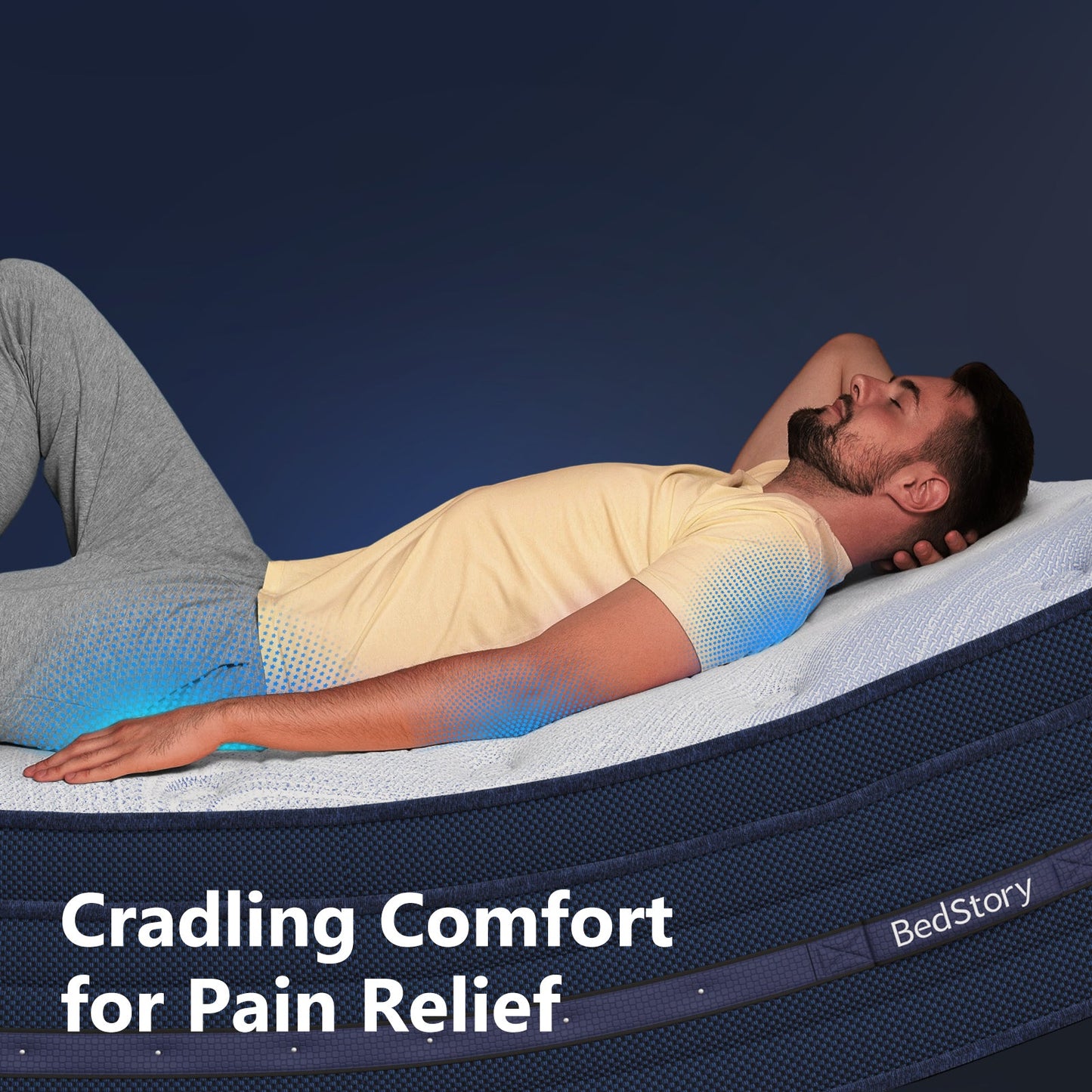 Bedstory Spine Align Pro 14" King Firm Cooling Hybrid Mattress