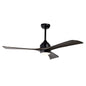 52" Solid Wood Blades Ceiling Fan with Lights Remote Control, Quiet DC Motor