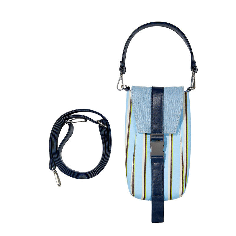 Striped Phone Bag, Cartoon Cute Handbag, Women's Small Square Bag, Crossbody Bag, Fashionable And Portable, Men's And Women's Styles