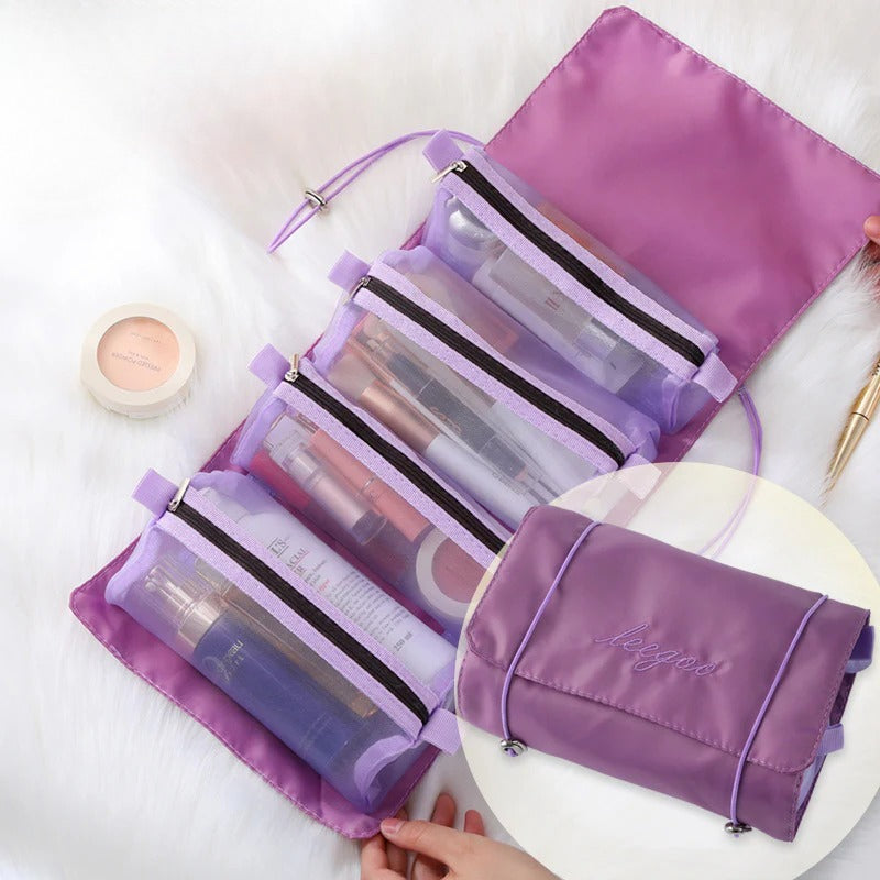 Four-in-one cosmetic bag, makeup bag organizers,Travel makeup bag,Portable travel storage portable toilet bag,