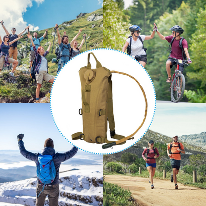 iMounTEK Tactical Hydration Pack 3L Water Bladder Adjustable Water Drink Backpack for Hiking Cycling Climbing Running