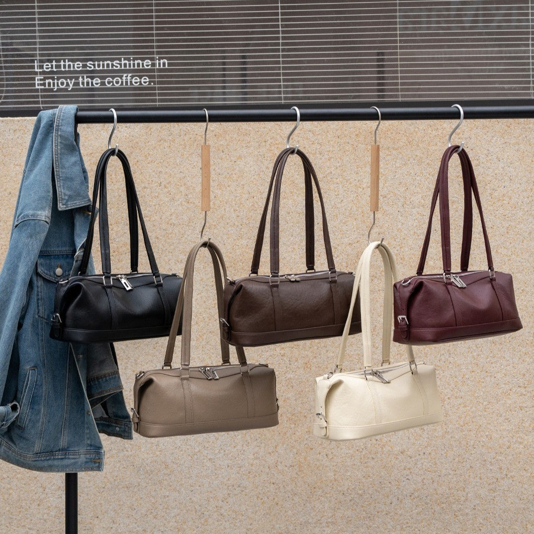 Vintage First-layer Vegetable-tanned Leather Pillow Bag, Large-capacity Genuine Leather Women's Bag, Cross-border European And American Style Single-shoulder Underarm Bag