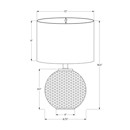 Lighting, Table Lamp, Modern - Gray / Cream