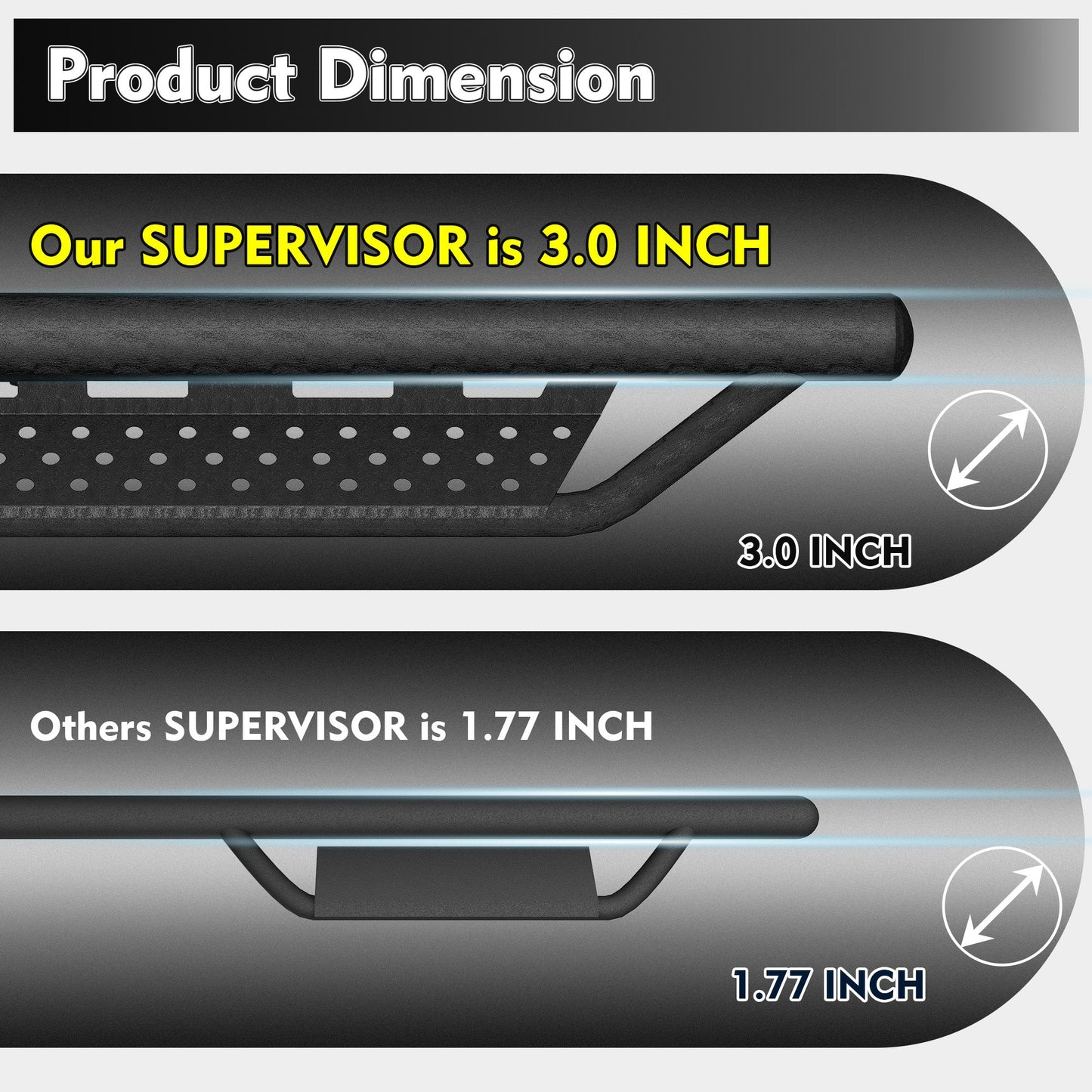 Running Boards for Ford SuperCrew Cab (2015-2026)