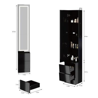 LED Dressing Mirror Cabinet with Adjustable Brightness