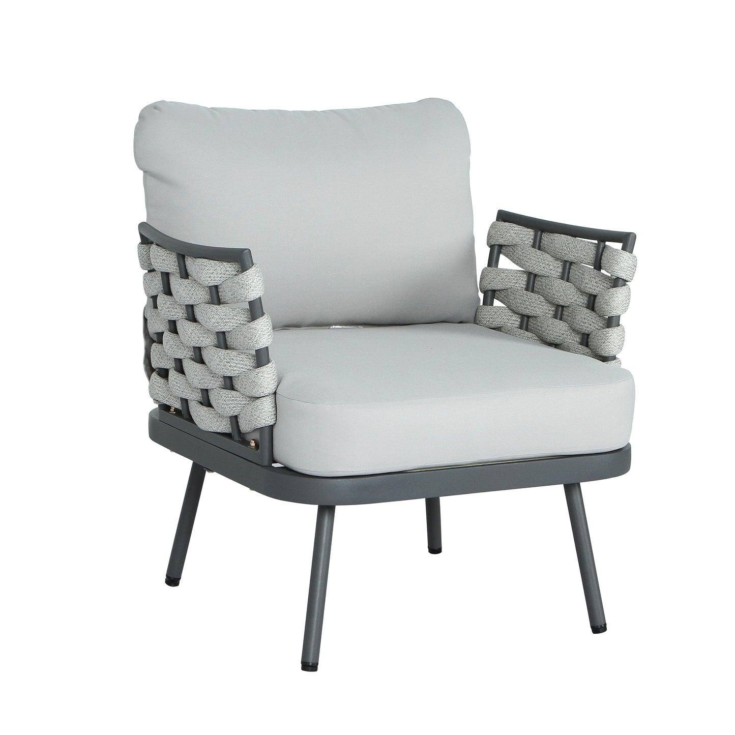 Mariano Steel 4-Pieces Conversation Set