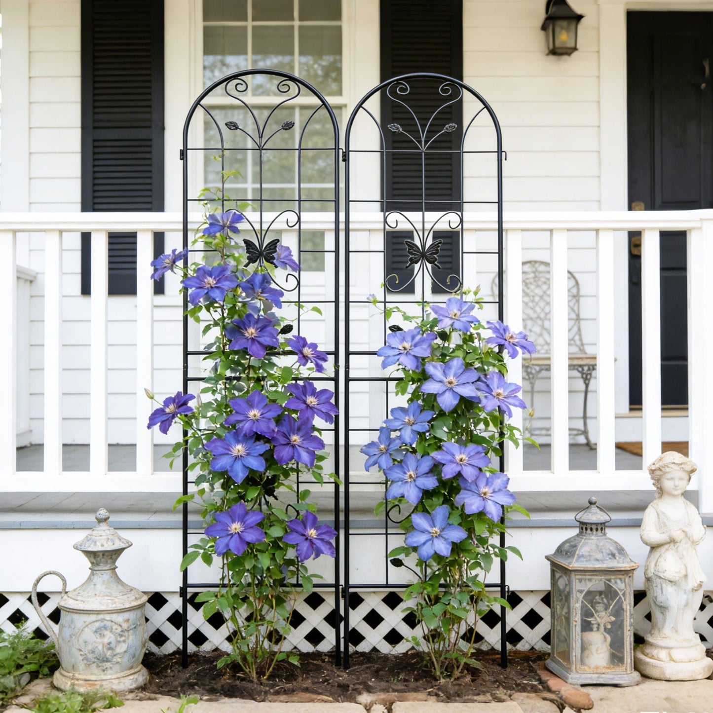 Garden Metal Trellis Rustproof Trellis For Climbing Plants Outdoor Flower Support