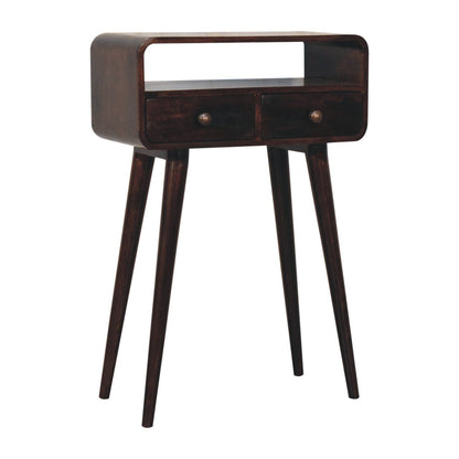 Solid Wood Curved Console Table