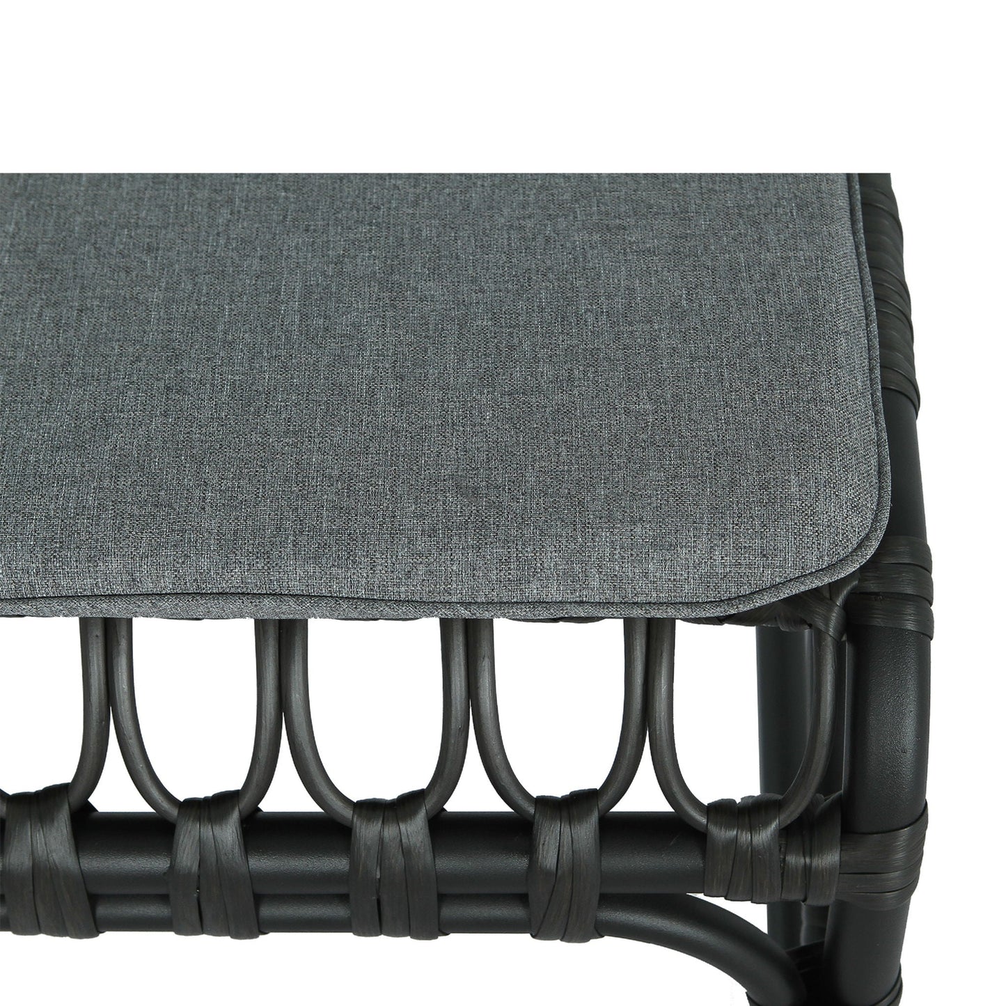 Outdoor Wicker Dining Chairs With Washable Cushions (Set of 2)