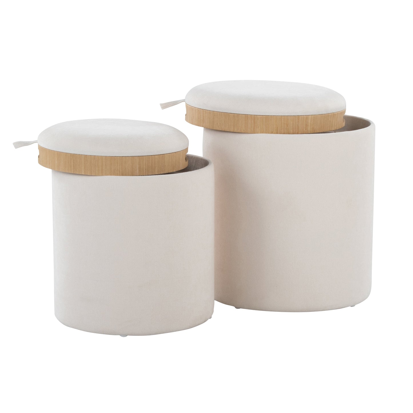 Contemporary Nesting Ottoman Set in