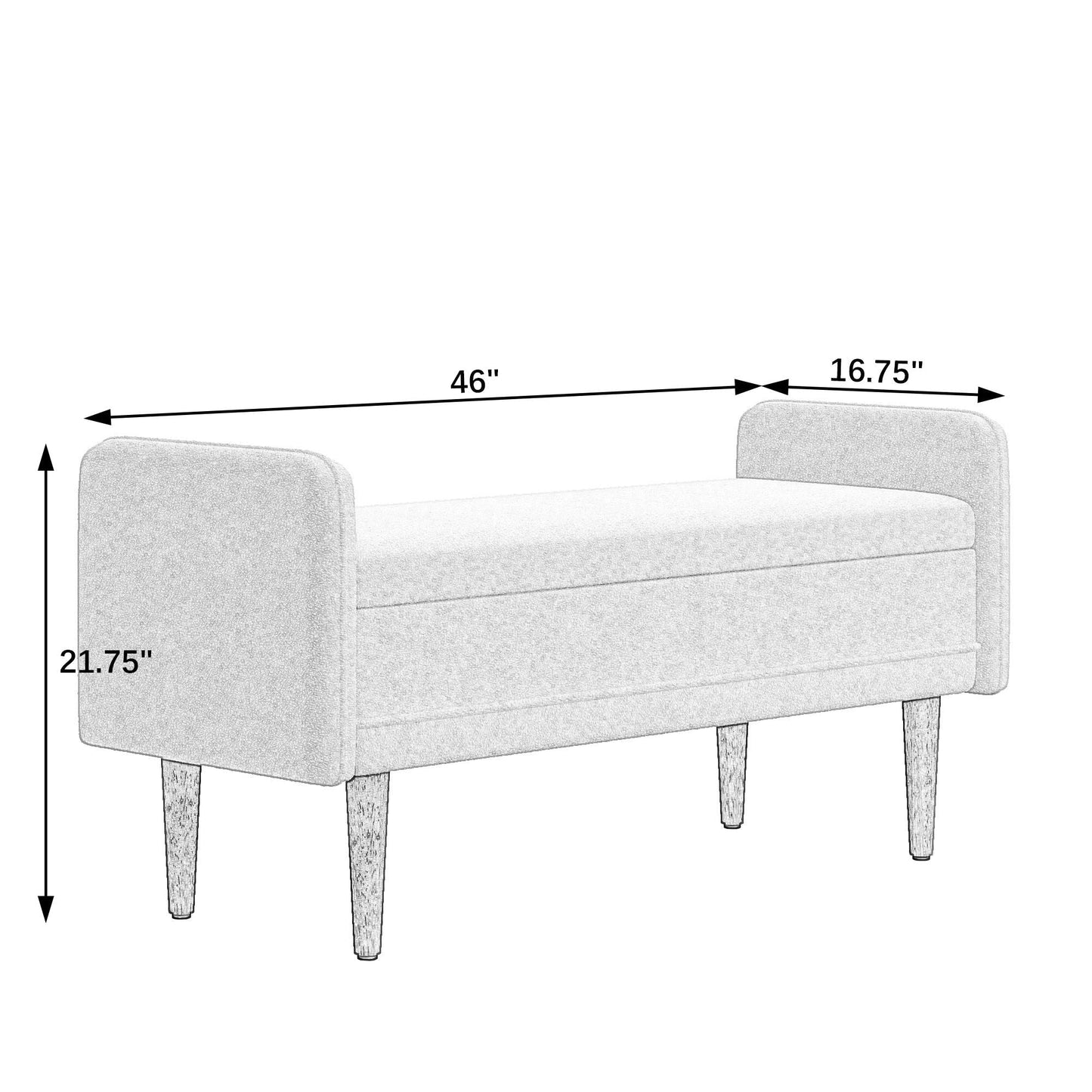 Teddy Storage Stool With Storage Space For Apartments
