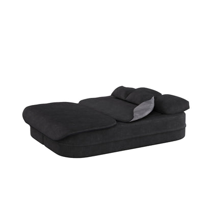 2 In 1 Foldable Sofa Bed With Multi Functional Blanket, Floor Lounge Sofa