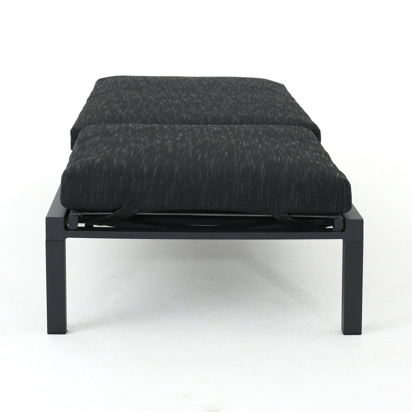 Modern Chaise Lounge With Water Resistant Fabric Cushions