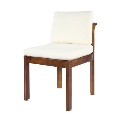 Acacia Wood Outdoor Dining Chair (Set of 2)