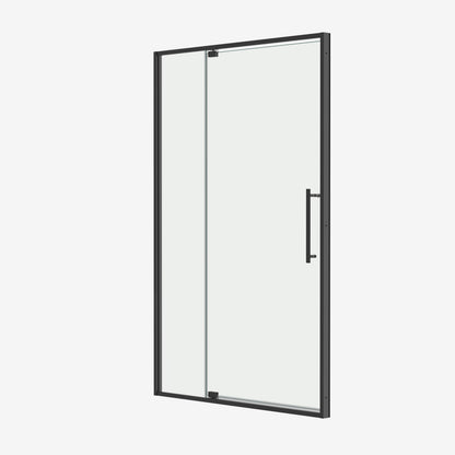 50-54"W x 74"H Pivot Shower Door with Matte Tempered Glass Finish