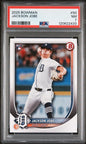 Graded 2025 Topps Bowman Jackson Jobe #50 Rookie RC Baseball Card PSA 7 Near Mint