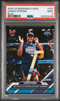 Graded 2024 Topps Bowman U Now Sarah Strong #107 Blue /49 Rookie RC Basketball Card PSA 9 Mint