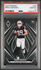 Graded 2024 Panini Phoenix Brock Bowers #165 Rookie RC Football Card PSA 10 Gem Mint