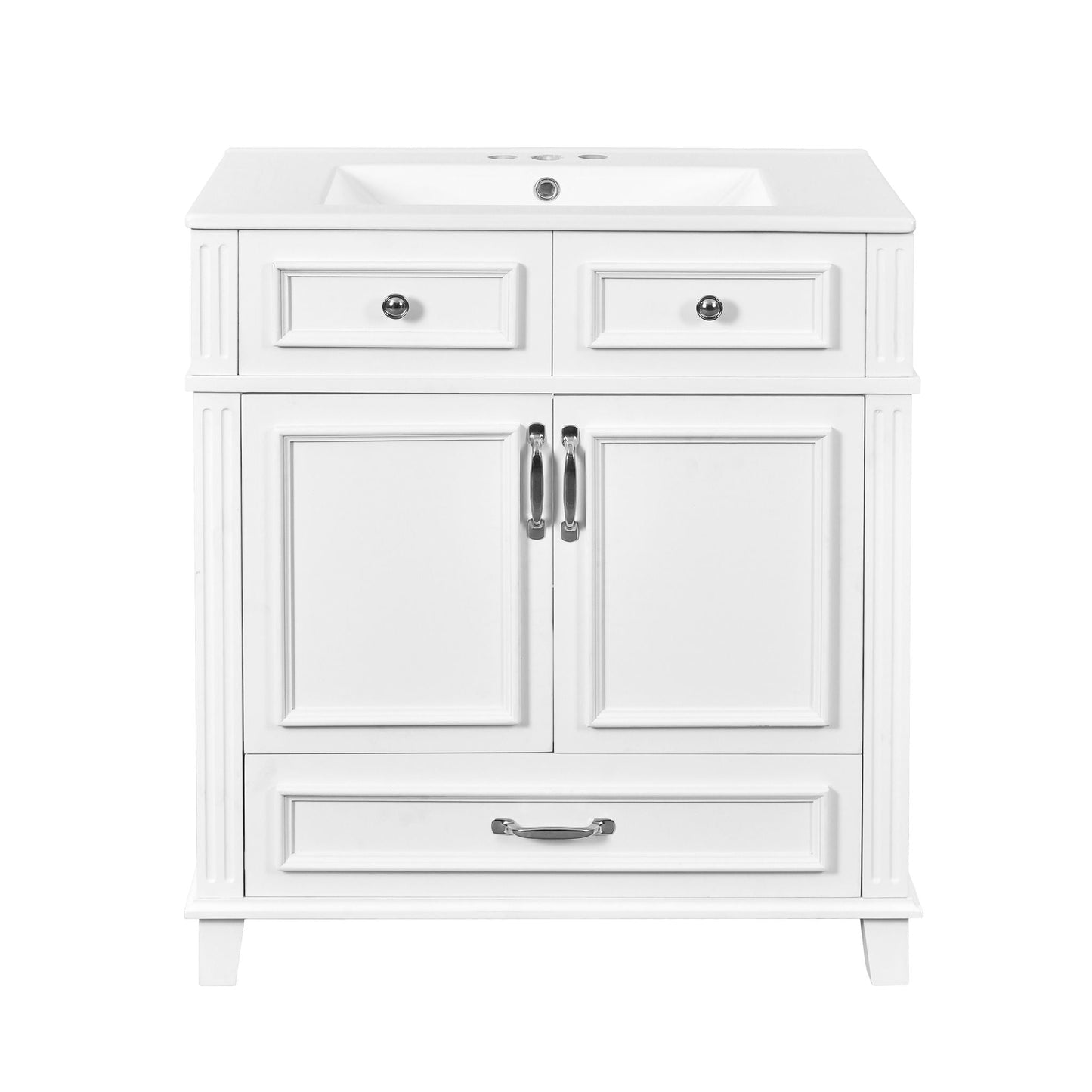Bathroom Vanity With Sink And Storage Cabinet