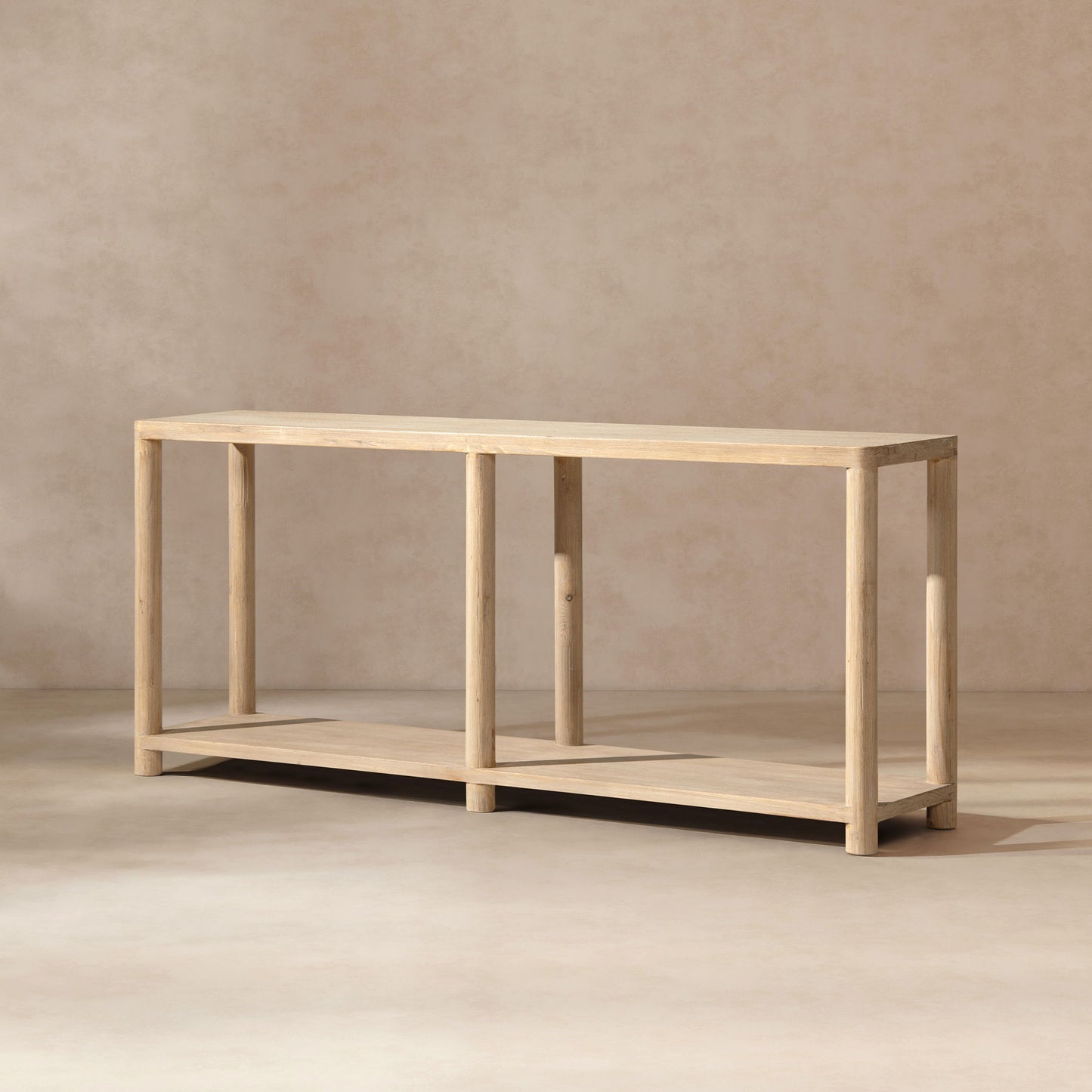 Milo - Console Table With Lower Shelf - Natural