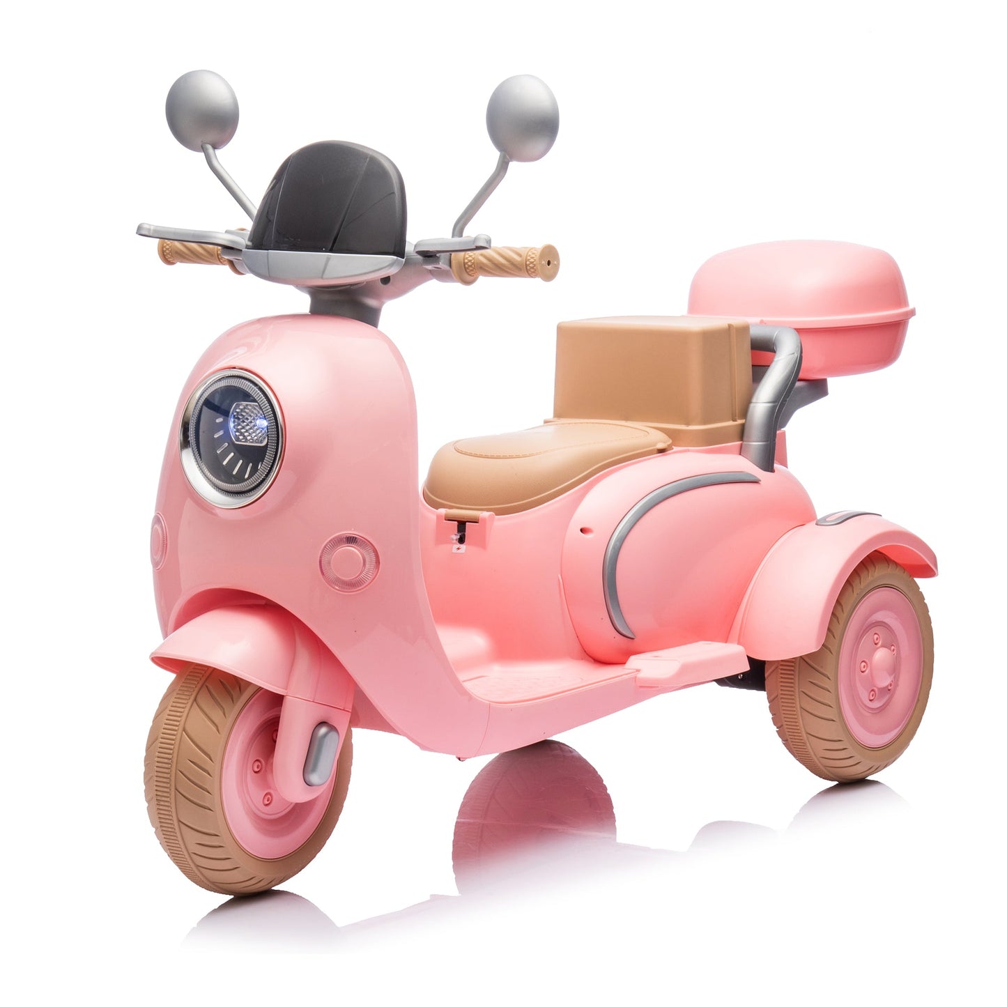 12V Two Motors Kids Ride On Two-Seater Electric Motorcycle