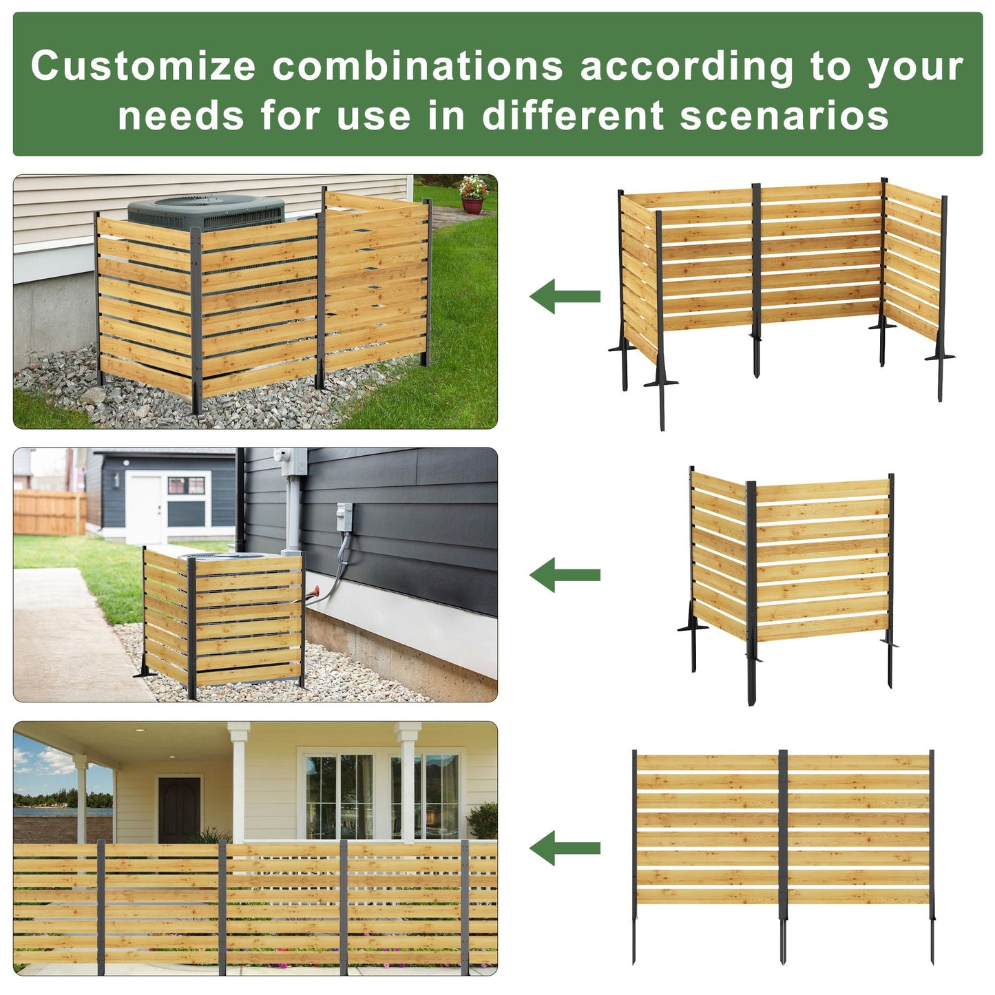 Outdoor Privacy Screen For Pool And Equipment Enclosures