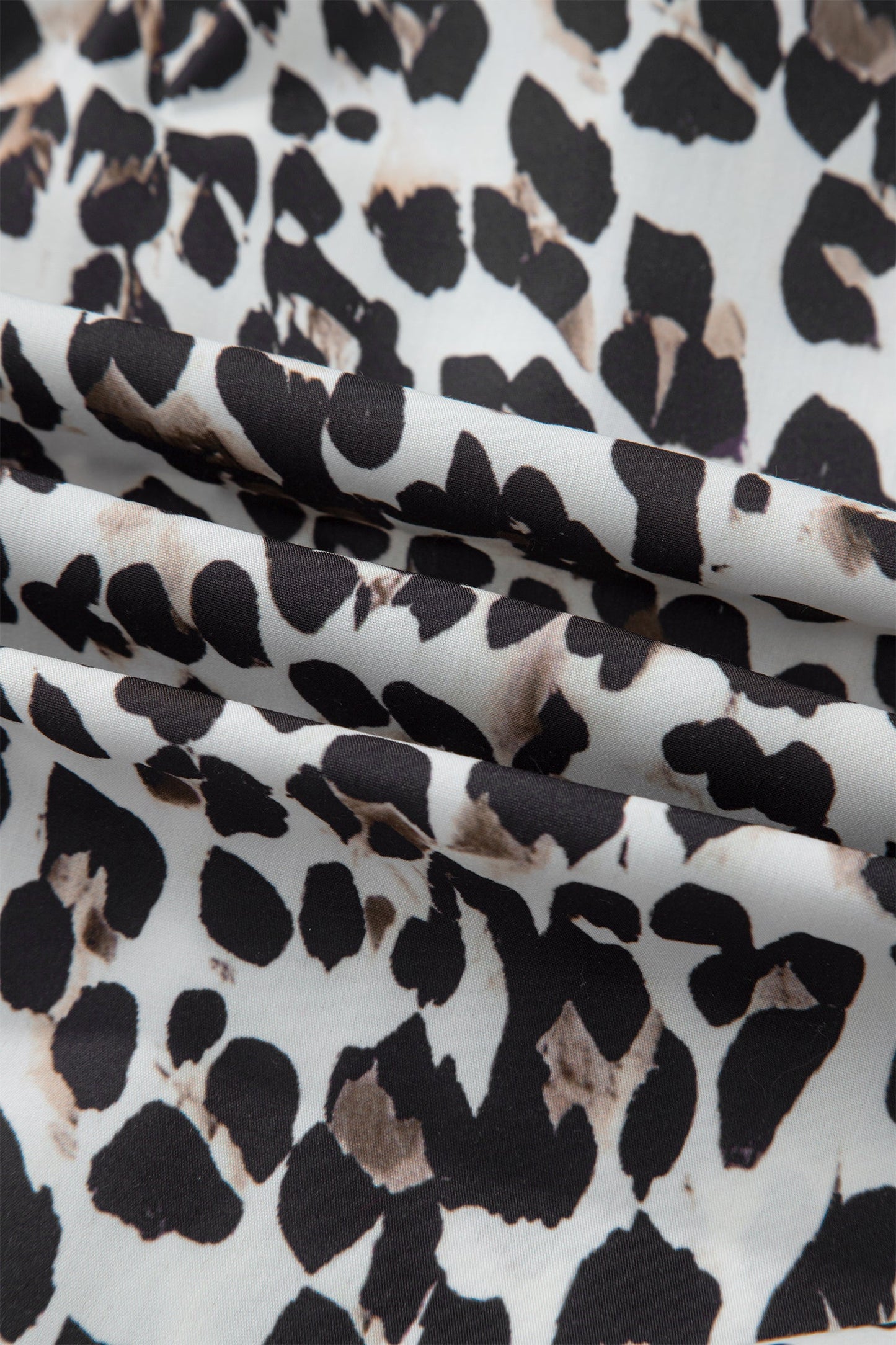 Kayleigh Print Contrast Trim Long Sleeve PLUS Top