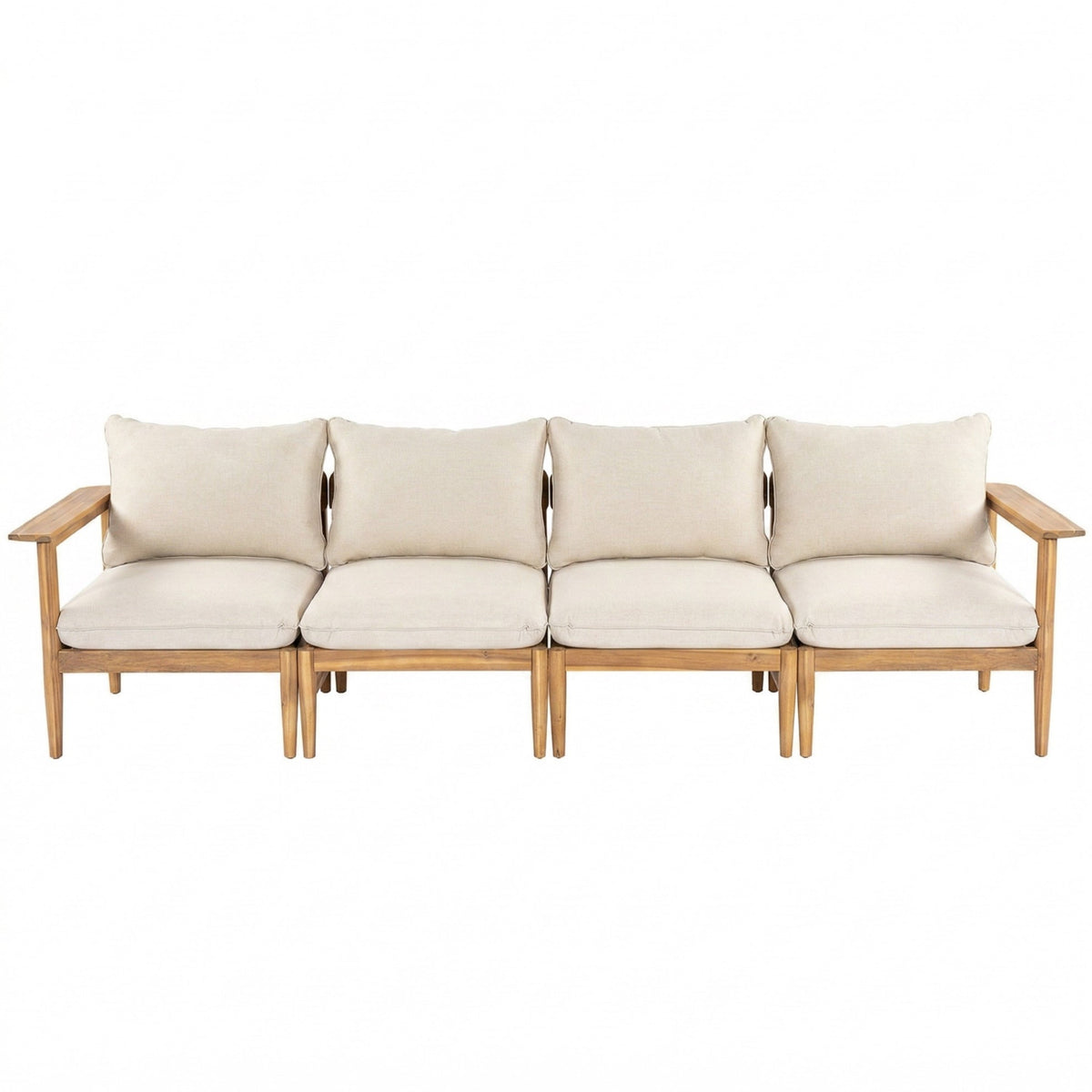 Terassi Outdoor Acacia Wood 4 Seater Sofa