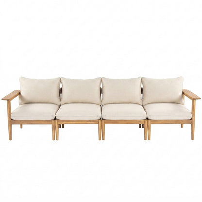 Terassi Outdoor Acacia Wood 4 Seater Sofa